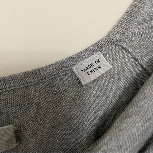 ALLSAINTS'ITAT' ASYMMETRICAL SWEATSHIRT GRAY sz S - Picture 4 of 7
